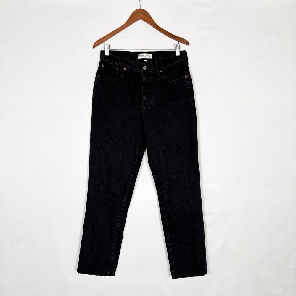 Abercrombie & Fitch Black Straight Leg Jeans